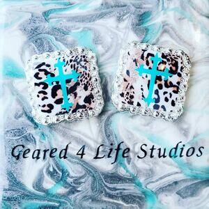 Cross concho saddle conchos, replacement conchos for saddle Diy Leather projects